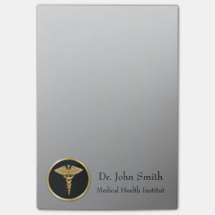 Goldmedizinischer Caduceus - Posten-it® Post-it Klebezettel