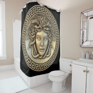 Goldmedusa Duschvorhang