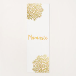 GoldMehendi Mandala-Muster Namaste Yogamatte