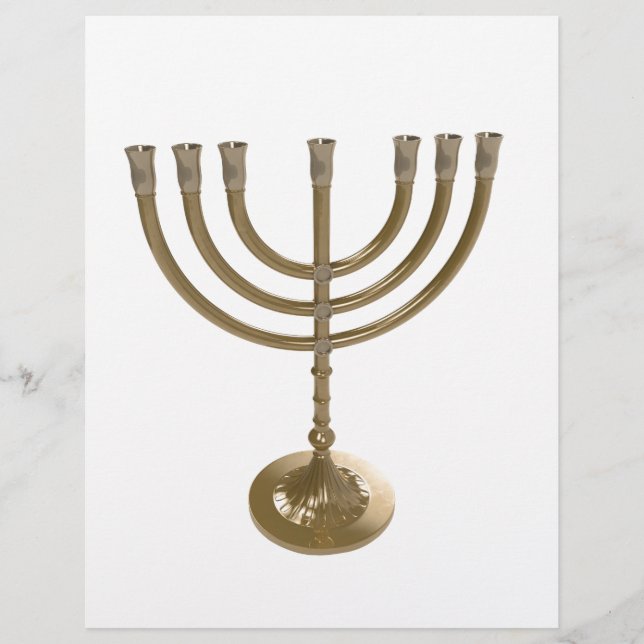 Goldmenorah (Vorderseite)