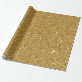 Goldmetall-Flocken Geschenkpapier