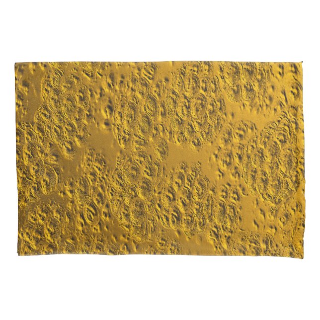 Goldmetall Kissenbezug (Vorderseite)