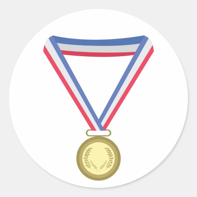 Goldmetall Runder Aufkleber (Vorderseite)