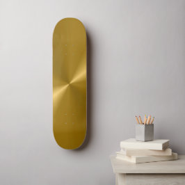 Goldmetallisches Skateboard