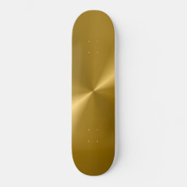 Goldmetallisches Skateboard