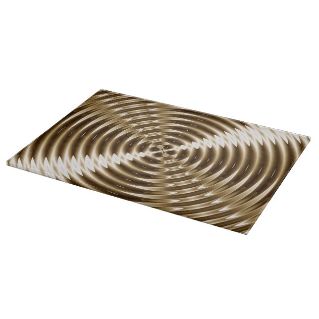 GoldmetallSpirale Schneidebrett (Ecke)