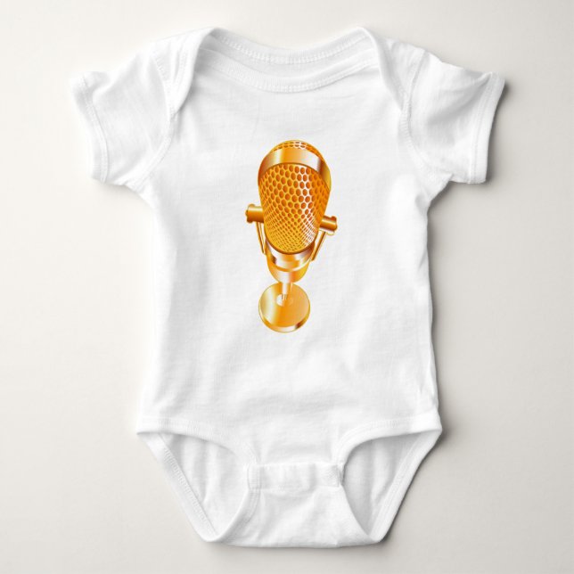 Goldmikrophon Baby Strampler (Vorderseite)