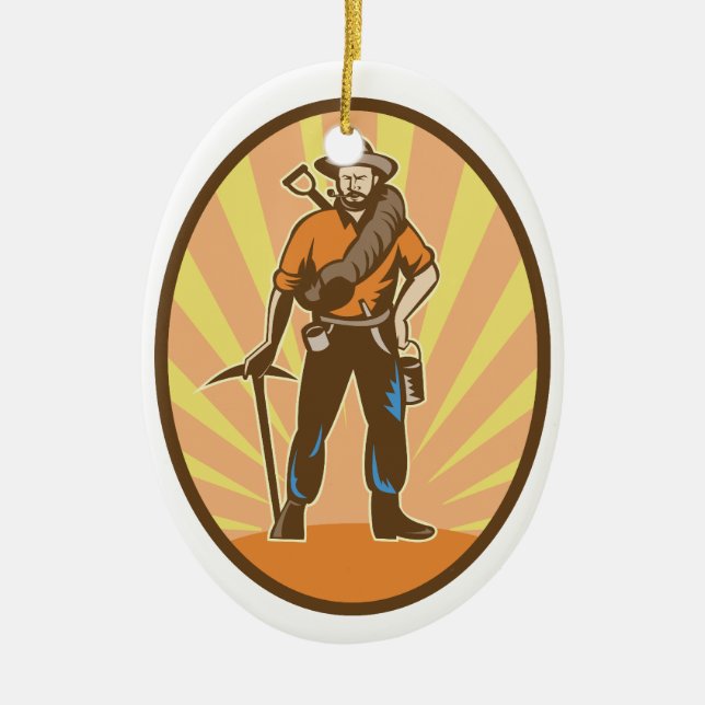 Goldminder Keramik Ornament (Vorne)