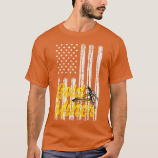 Goldminer 4. Juli Amerikanische Flagge T-Shirt