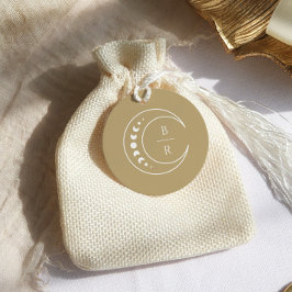 Goldmonogramm-Celestial-Monogram-Hochzeit Geschenkanhänger