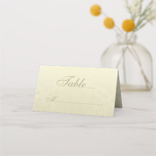 Goldmonogramm-Hochzeit Platzkarte