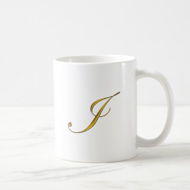 Goldmonogramm I Tasse (Rechts)