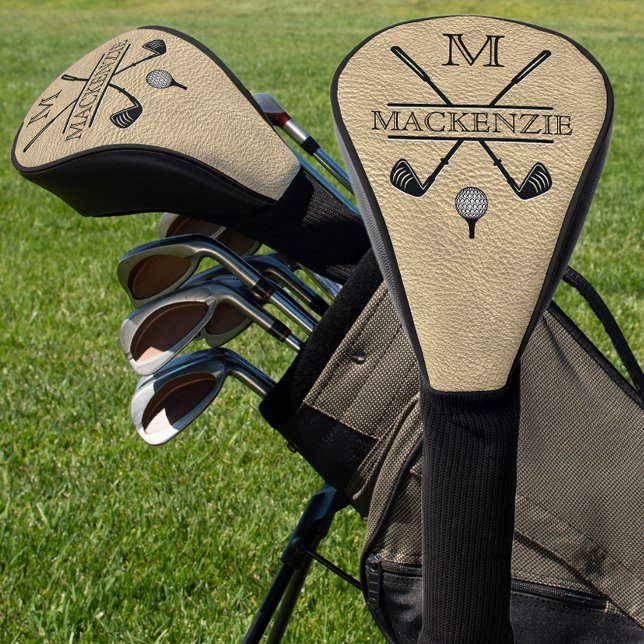 Goldmonogramm Initialen Name  Golf Headcover (Von Creator hochgeladen)