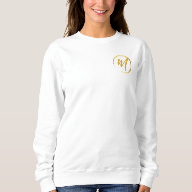 Goldmonogramm Sweatshirt (Vorderseite)