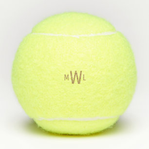 Goldmonogramm Tennisbälle
