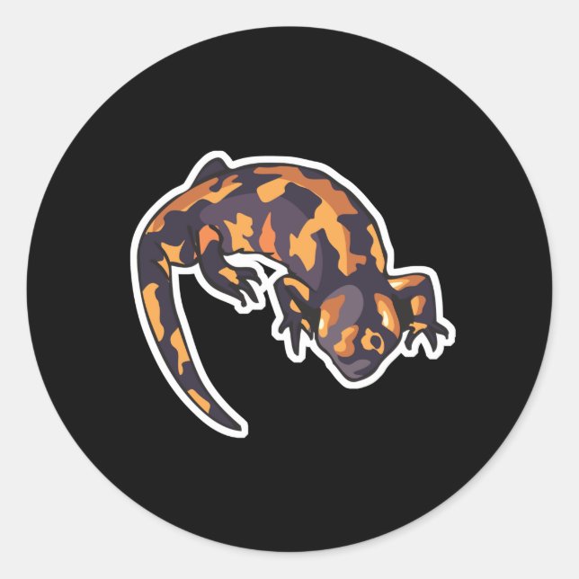 Goldmonster Runder Aufkleber (Vorderseite)