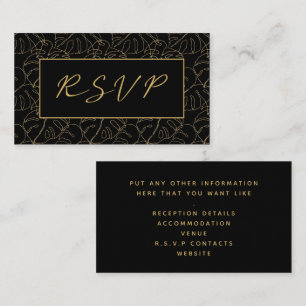 Goldmonsterablatt, uAwg Hochzeitsgehäuse Begleitkarte