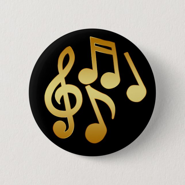GOLDMusiknoten Button (Vorderseite)