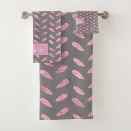 Goldmuster der Rose Badhandtuch Set