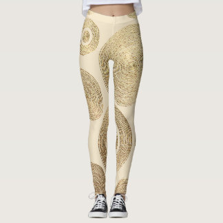Goldmuster: glänzendes abstraktes Luxus-Design Leggings