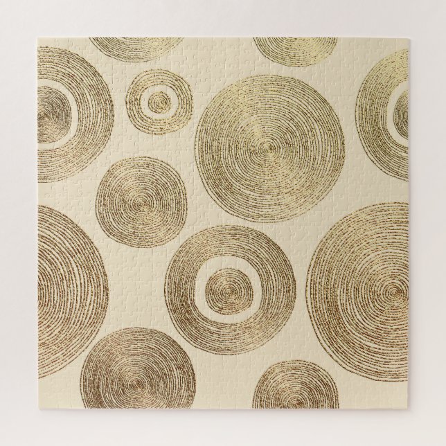 Goldmuster: glänzendes abstraktes Luxus-Design Puzzle (Vertikal)