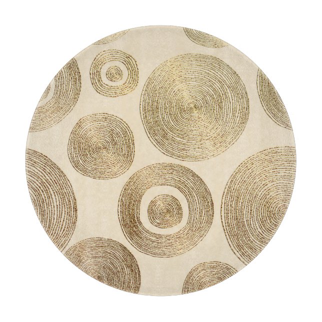 Goldmuster: glänzendes abstraktes Luxus-Design Schneidebrett (Vorderseite)