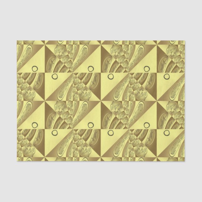 Goldmuster Seidenpapier (Vorderseite)