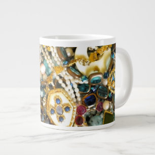 Gold'n-Elfenbein Jumbo-Tasse