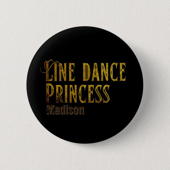 Goldname des Line Dance Princess Button (Vorderseite)