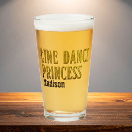 Goldname des Line Dance Princess Glas