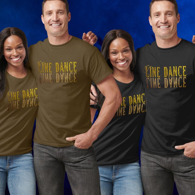 Goldname des Line Dance Princess T-Shirt (Von Creator hochgeladen)