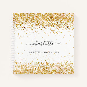 Goldname Notizbuch