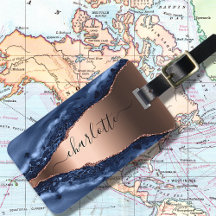 Goldnamensskript der Rose Blauer Marmor