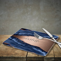 Goldnamensskript der Rose Blauer Marmor