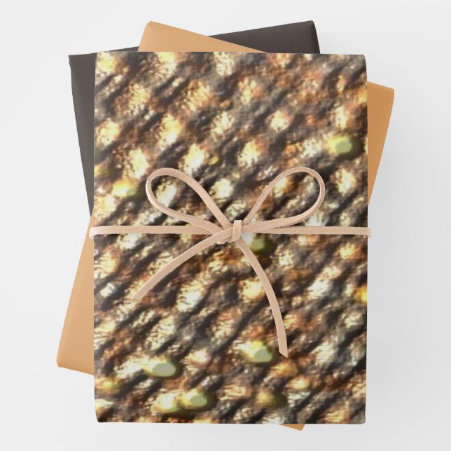 Goldnugget-Design Geschenkpapier Set (Beispiel)