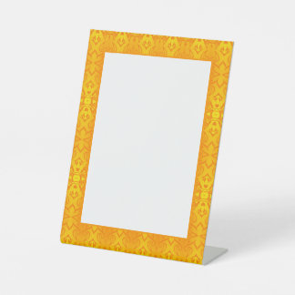 Goldorange marokkanischer Damast Sockelschild