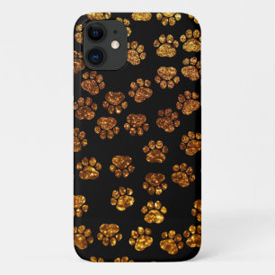 Goldpaws, Glitzer Paws, Gold-Glitzer, Hundebahnen Case-Mate iPhone Hülle