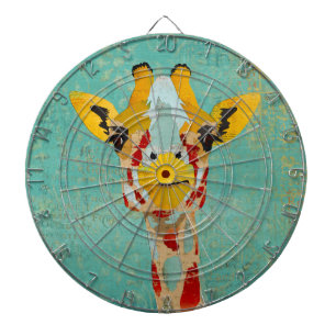 Goldpeeking Giraffe Dartboard Dartscheibe