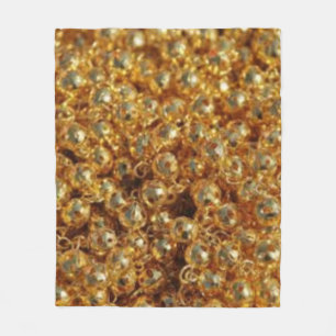 Goldperlen Fleecedecke