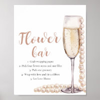 Goldperlen & Prosecco Champagner Blume Bar