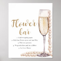 Goldperlen & Prosecco Champagner Blume Bar
