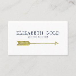 Goldpfeil-Visitenkarte Visitenkarte