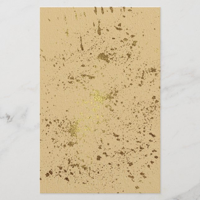 Goldplash Briefpapier (Vorderseite)