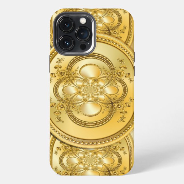 Goldplatte iPhone Hülle (Rückseite)