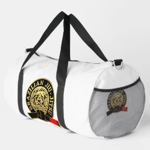 Goldplattierter brasilianischer Jiu-Jitsu-Schwarzg Duffle Bag
