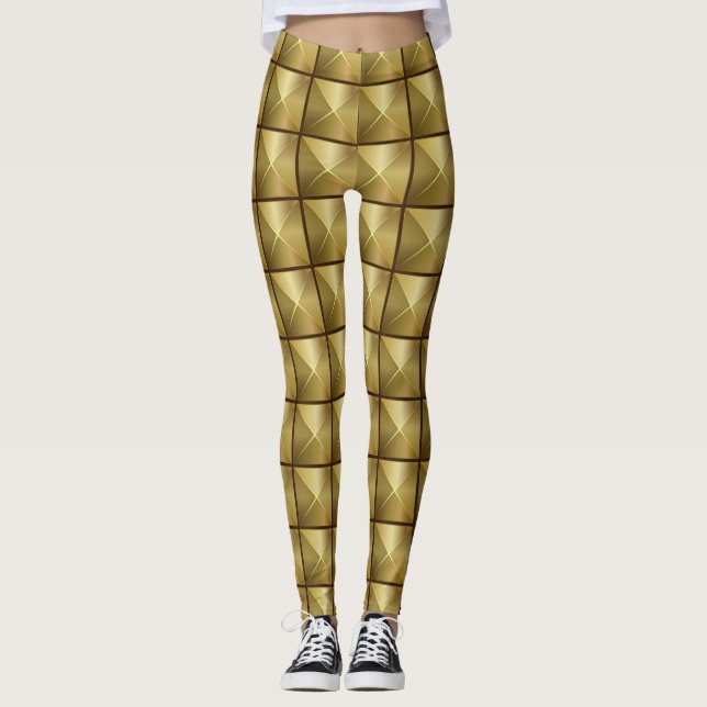 Goldplätze Leggings (Vorderseite)