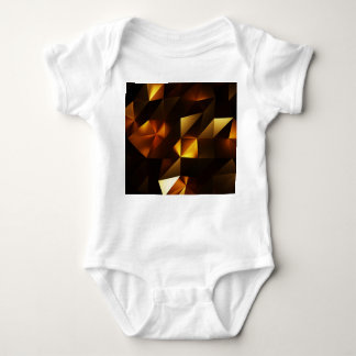 Goldpolygon: 3D Abstrakt Rendering Baby Strampler