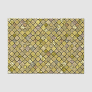 GoldQuatrefoil Folien-Glitzer Seidenpapier