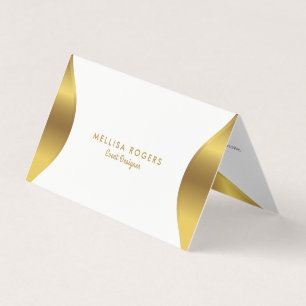 Goldrahmen auf weiß visitenkarten