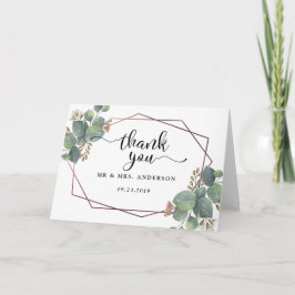 Goldrahmen der Eukalyptus-Rose Karte